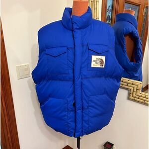 Men’s Gucci X north face puffer vest size XXL
